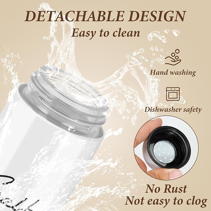 Salt and Pepper Shakers Set, Black and White | Refillable Design, Kitchen Decor and Accessories, For Countertop, Housewarming Christmas Gift - Image 4
