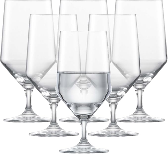 Zwiesel Glas Pure Water Glass (Set of 6), Drinking Glasses for Water, Dishwasher-Safe Machine-Made Tritan Crystal Glasses, Made in Germany (15 Ounce) by Unknown