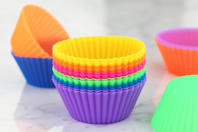 New Star Foodservice 44270 Reusable Silicone Baking Cups and Cupcake Liners, Set of 24 (Pack of 2) - Image 7