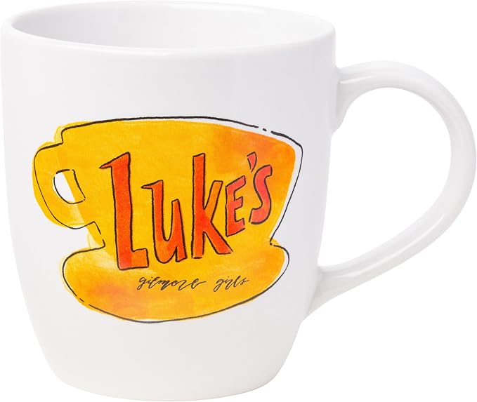 Silver Buffalo Gilmore Girls Luke's Diner Stars Hollow, Ceramic Mug, 18oz | Cafe Logo, Coffee, 0.53 Liters by SilverBuffalo