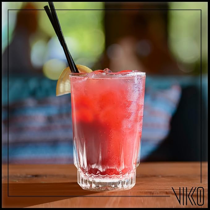 Vikko SMALL Juice Glasses Cup, Heavy Base Glassware, 5 Ounce Clear Glass Tumbler, 2.4 Inches Wide by 3.5 Inches High, Orange Juice, Water, Kids Glass Drinking Glasses for Tasting - Image 5