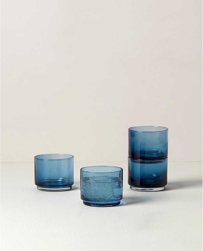 Lenox Tuscany Classics Stackable Drinkware, Glass, Dishwasher Safe, Short Glasses, Set of 4 (4 Piece) - Image 3
