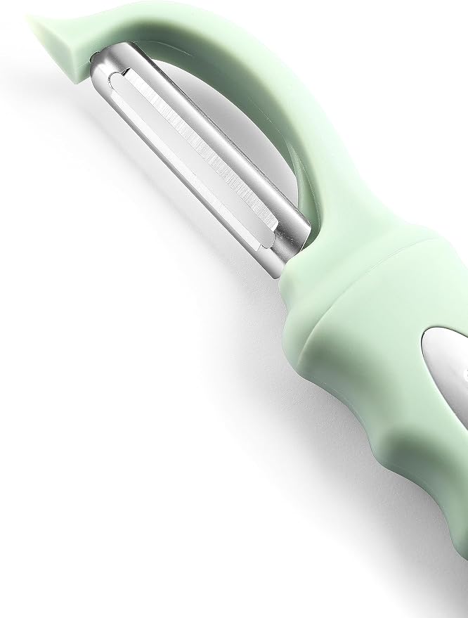 Spring Chef Swivel Vegetable Peeler with Ergonomic Handle, Pistachio | Premium Potato Peeler w/ Ultra Sharp Stainless Steel Blades, Multifunctional Veggie Peeler for Apple, Carrot, Cucumber, Fruit - Image 8