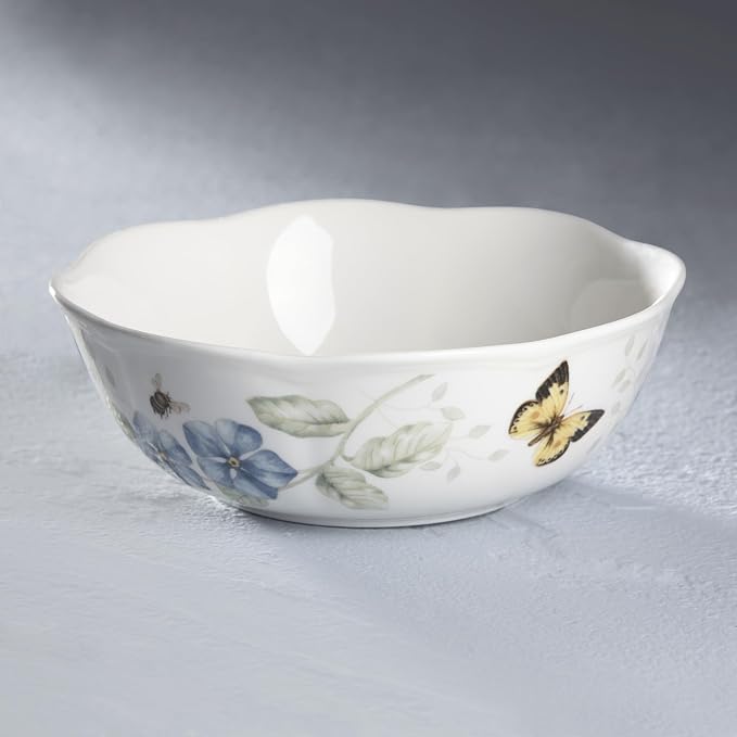 Lenox 806735 Butterfly Meadow All-Purpose Bowl, 1-Piece, 6.25' L x 6.25' W x 2.3' H, 20-Fl oz, Service For 1 - Image 7
