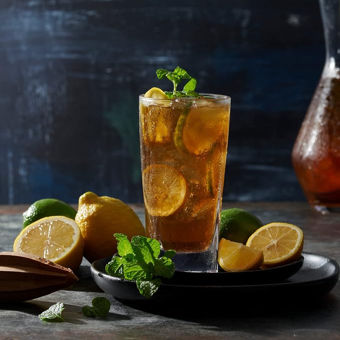 Le'raze Collins Everyday Drinking Glasses Set of 16 Drinkware Kitchen Glasses for Cocktail, Iced Coffee, Beer, Ice Tea, Wine, Whiskey, Water, 8 Tall Highball Glass Cups & 8 Short Old Fashioned. - Image 6
