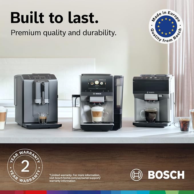 Bosch 800 Series Fully Automatic Coffee, Espresso Machine- Stainless Steel | Double Cup, Touchscreen, Large Bean Capacity, 36 Drinks, Cold Brew, Save up to 30 Profiles - Integrated Milk Container - Image 14