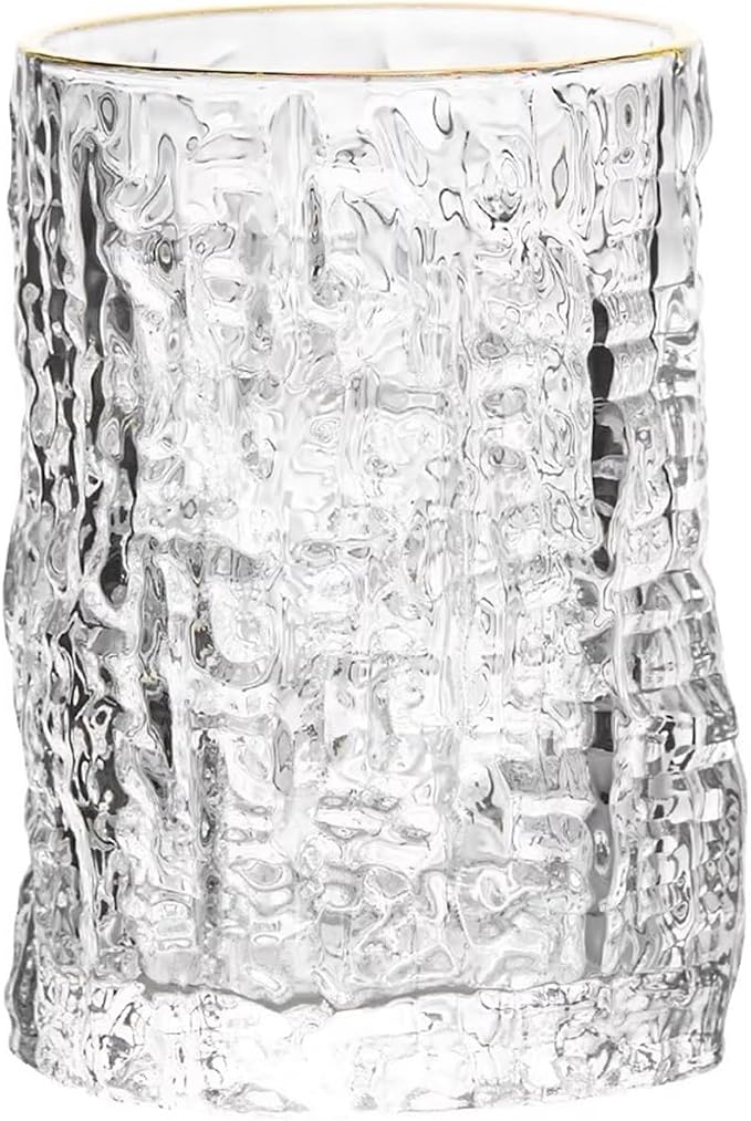 drinking glassware Bark Pattern Embossed Stemless Water Cups(Small) by Unknown