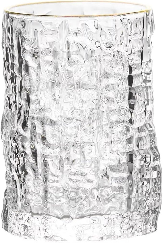 drinking glassware Bark Pattern Embossed Stemless Water Cups(Small) by Unknown