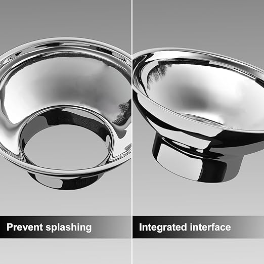 5.7 in X 2.26 in Caliber Stainless Steel Canning Funnel for Regular Caliber Mason Jars - Kitchen Filling Funnel (Without Filter)