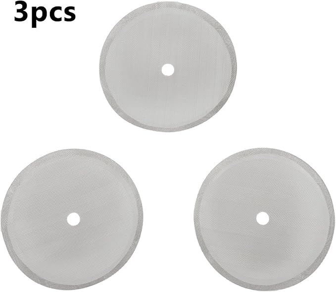 3PCS Stainless Steel Reusable Mesh Filters for French Press Coffee Maker Replacement Screen for 350ML 800ML 1000ML Sizes