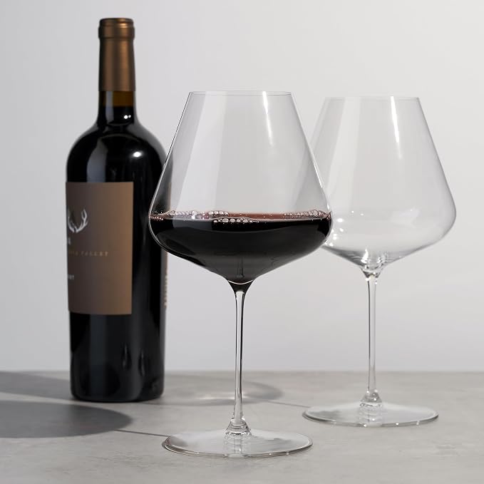 Spiegelau Definition Burgundy Wine Glasses Set of 2 – Large Bowl Red Wine Glasses for Pinot Noir & Burgundy – Lead-Free Crystal Stemware for Home Bar & Entertaining - Image 7