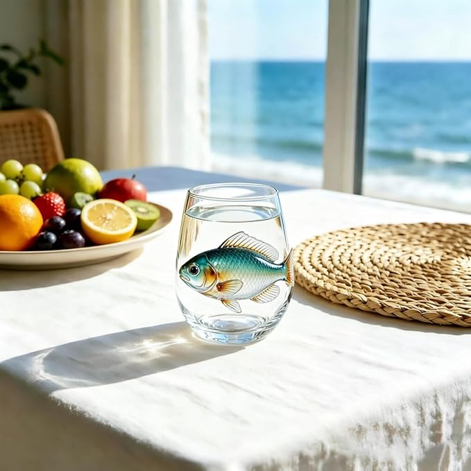 Artisan Blue Octopus Glassware Handmade 3D Ocean Decor Gift - Image 2