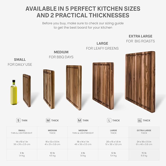 Teakhaus Carving Board with Juice Groove - Extra Large (XL) Teak Wood Cutting Board 24”L x 18”W x 1.5” Thick - Sustainably Harvested & FSC Certified - Knife Friendly with Beeswax Oil Finish - Image 2