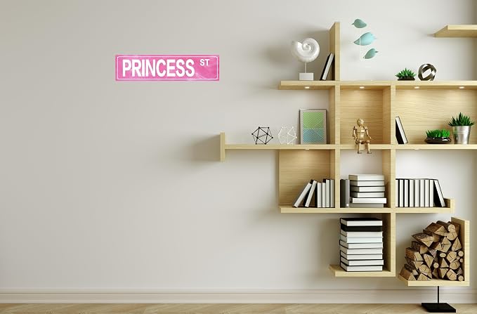 Retro Girl Pink Tin Metal Sign Princess Statement Wall Decor for Home Vintage Bar or Dorm Unique Gift Idea for Friends 4x16 in - Image 6