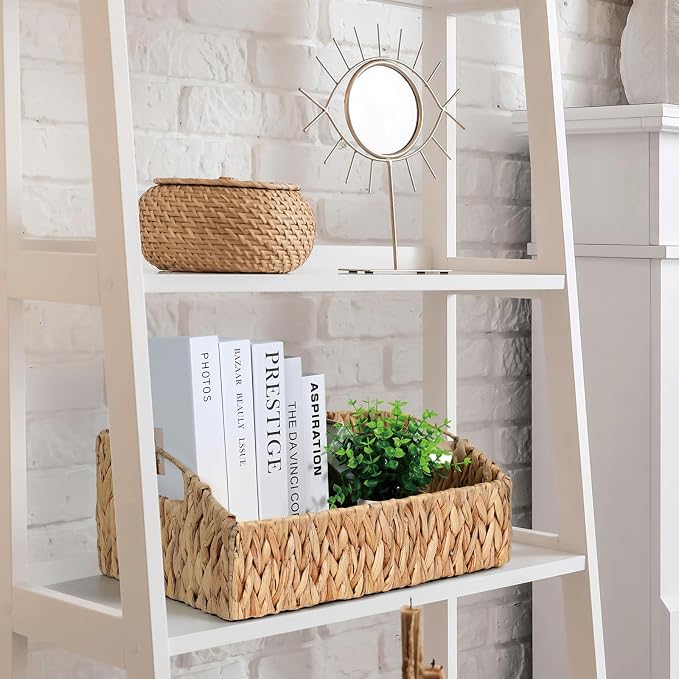 Pantry Baskets for Organizing, Wicker Basket Shelf Storage | Handwoven Pantry Organizers and Storage with Built-in Handles, Laundryroom Organization Storage Bins for Snack Cans - Image 5