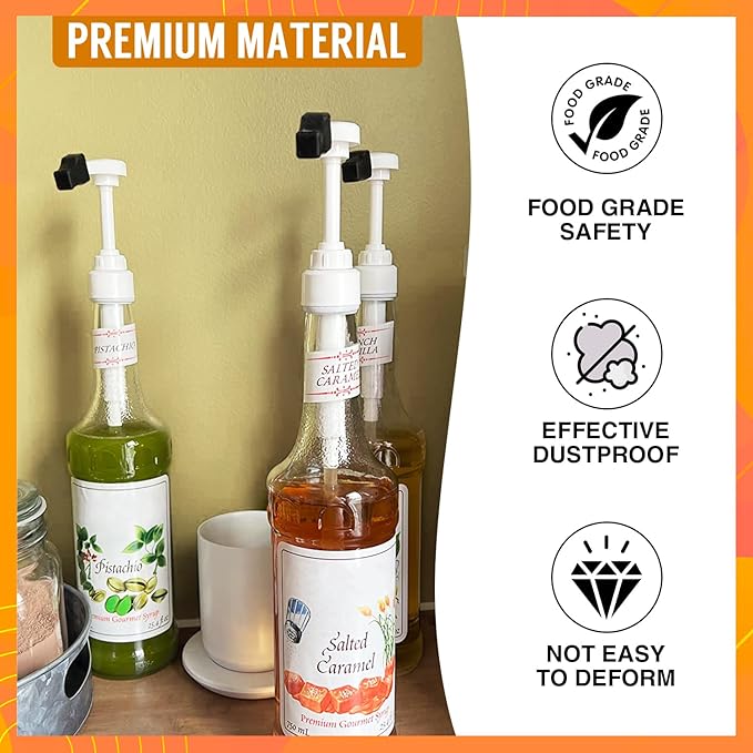 20 Pcs Coffee Syrup Pump Tip Cap Covers Black Rubber Pourer Caps Syrup Cap for Syrup Pump Keep Syrup Sugar Condiments Olive Clean Preserved, Fit Pour Dispenser, Oil Liquor Bottle
