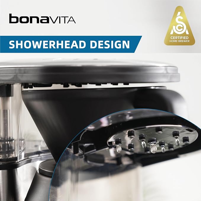 Bonavita 5 Cup Drip Coffee Maker Machine, One-Touch Pour Over, Auto Pause Brewing with Stainless Steel Double Wall Thermal Carafe, SCA Certified, Dishwasher Safe, BV1500TS - Image 3