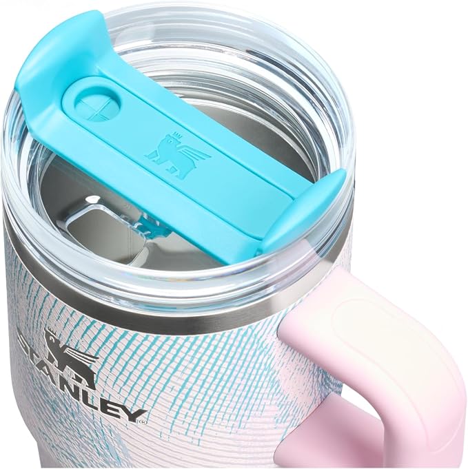 STANLEY Quencher H2.0 Flow State Tumbler, 20 oz, Sea Glass Plume | Handle and Straw | 3-Position Lid | Cup Holder Compatible for Travel | Insulated Stainless Steel Cup | BPA-Free - Image 2