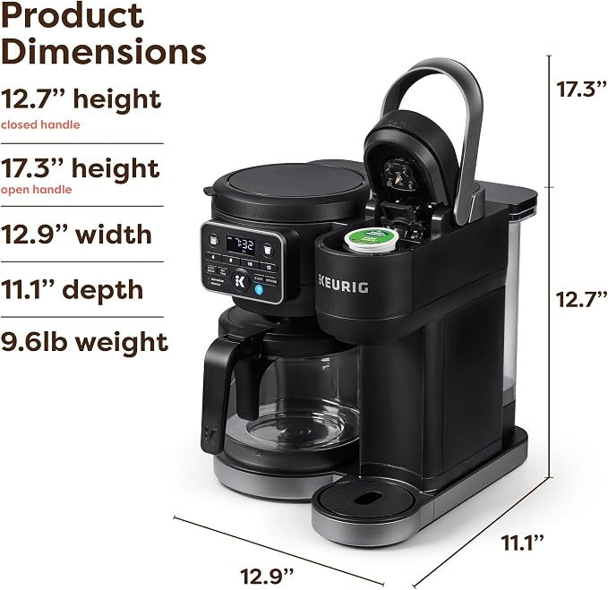 Keurig K-Duo Hot & Iced Single Serve & Carafe Coffee Maker, MultiStream Technology, 72oz Reservoir (Gen 2) | MultiStream Technology, Reservoir (Gen 2) - Image 4