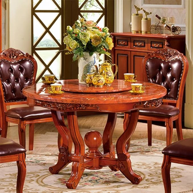 Round 42 inch PVC Transparent Table Cover Mat Dining Room Table Protector Clear Round Dining Table Protector Tablecloth Desk Top Pad Mat for Glass Furniture Coffee Marble End Bed Sofa Side Bistro Bar by SPLENDEFUL