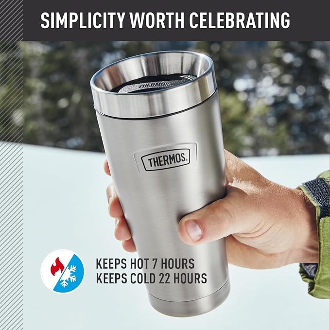 THERMOS ICON SERIES, Stainless Steel Tumbler, Granite, 16 oz - Image 3