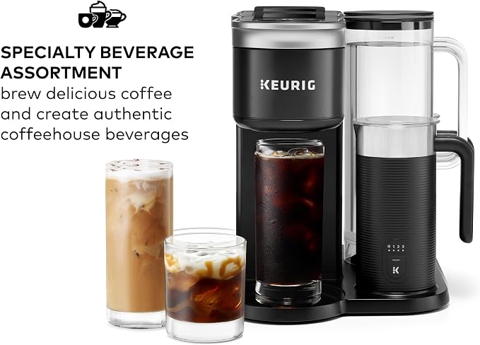 Keurig K-Café SMART Single Serve Coffee Maker with WiFi Compatibility, Latte and Cappuccino Machine with Built-In Frother, 6 Brew Sizes, Black | WiFi Compatibility, Latte, Cappuccino Machine with Built-In Frother, 6 Brew Sizes - Image 11
