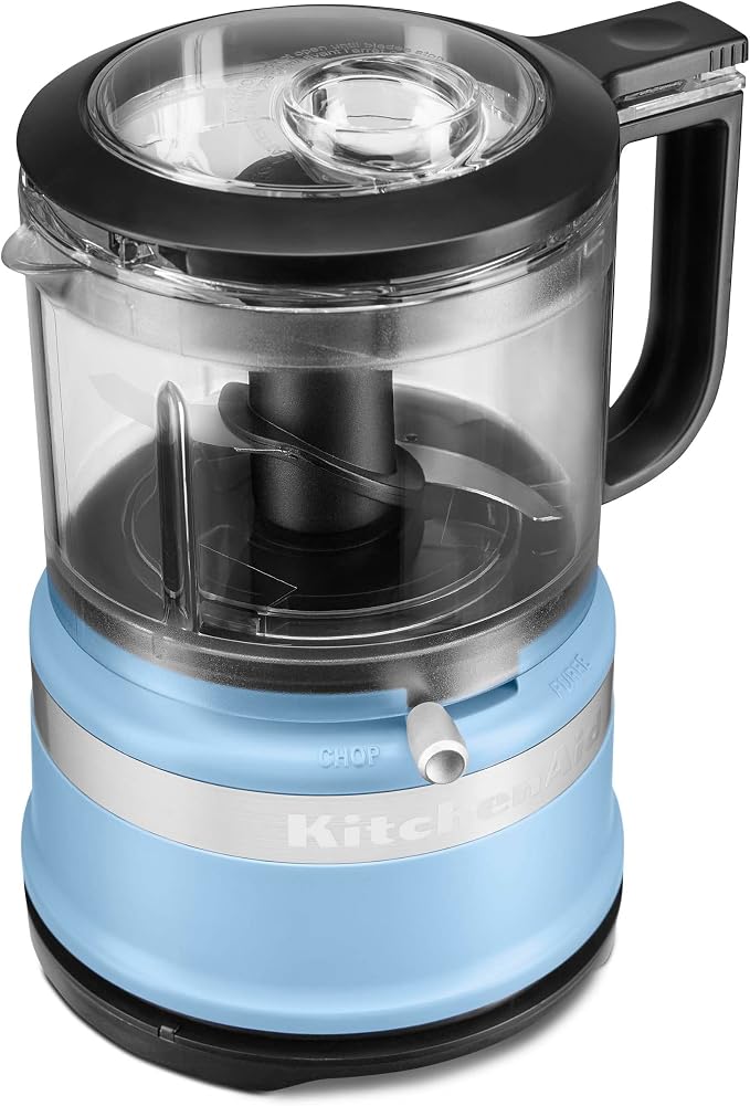 KitchenAid 3.5 Cup Food Chopper KFC3516VB, Blue Velvet | Dishwasher-safe Work Bowl, Stainless Steel Multi-Purpose Blade, 2 Speeds Plus Pulse, Easy Cord Wrap - Image 2