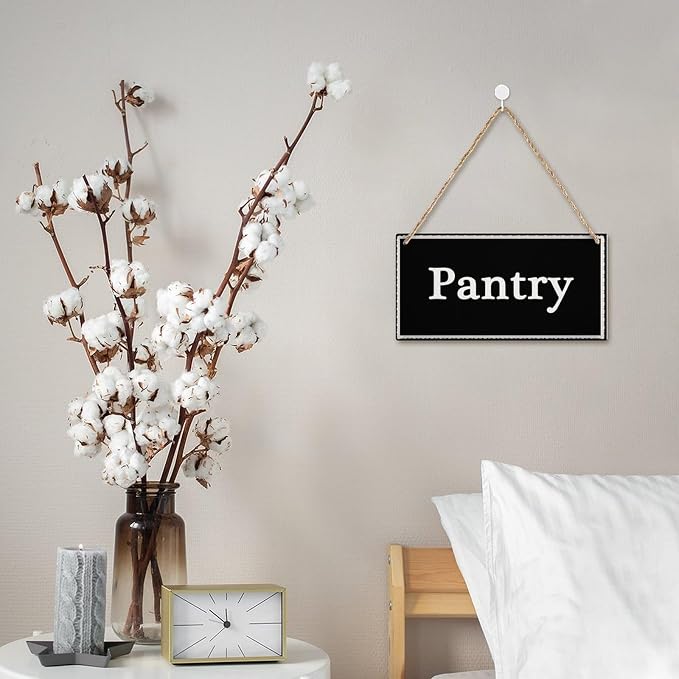 Pantry Sign Vintage Wood Sign Wall Art Decorative Wood Sign Home Decor 12 inch by 6 inch - Image 6