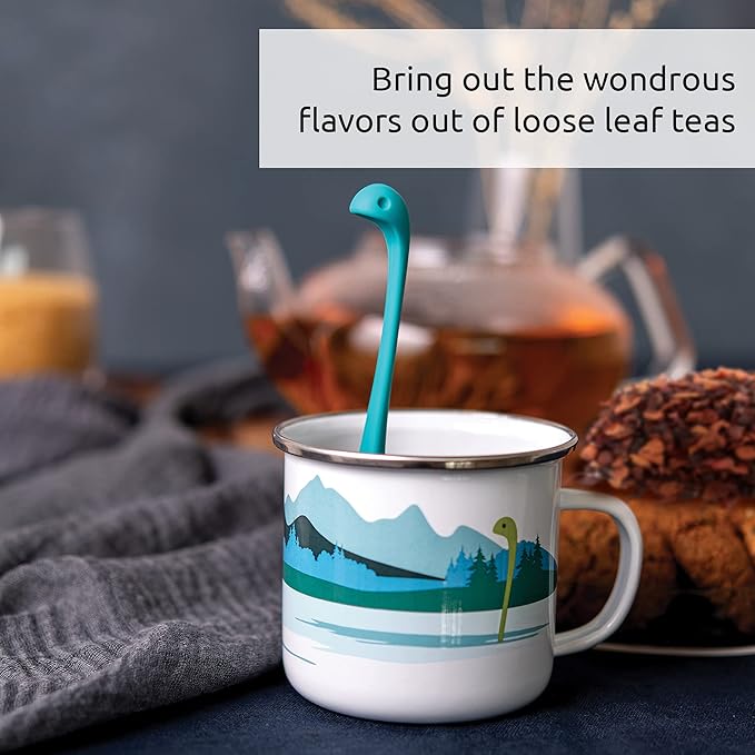 OTOTO Nessie Tea Infuser Set - Cup & Spoon - Loose Leaf Tea Infuser