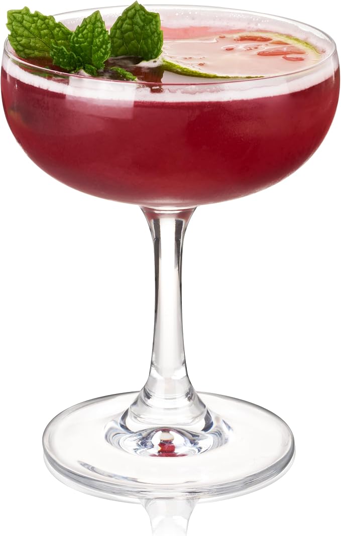 True Coupe Glass, Martini Glasses for Cocktail Party, Perfect for Espresso Martini, Manhattan, Champagne, Elegant 7 oz Glassware for Home Bars, Wedding Gifts, Margarita Glasses Set of 4 - Image 12