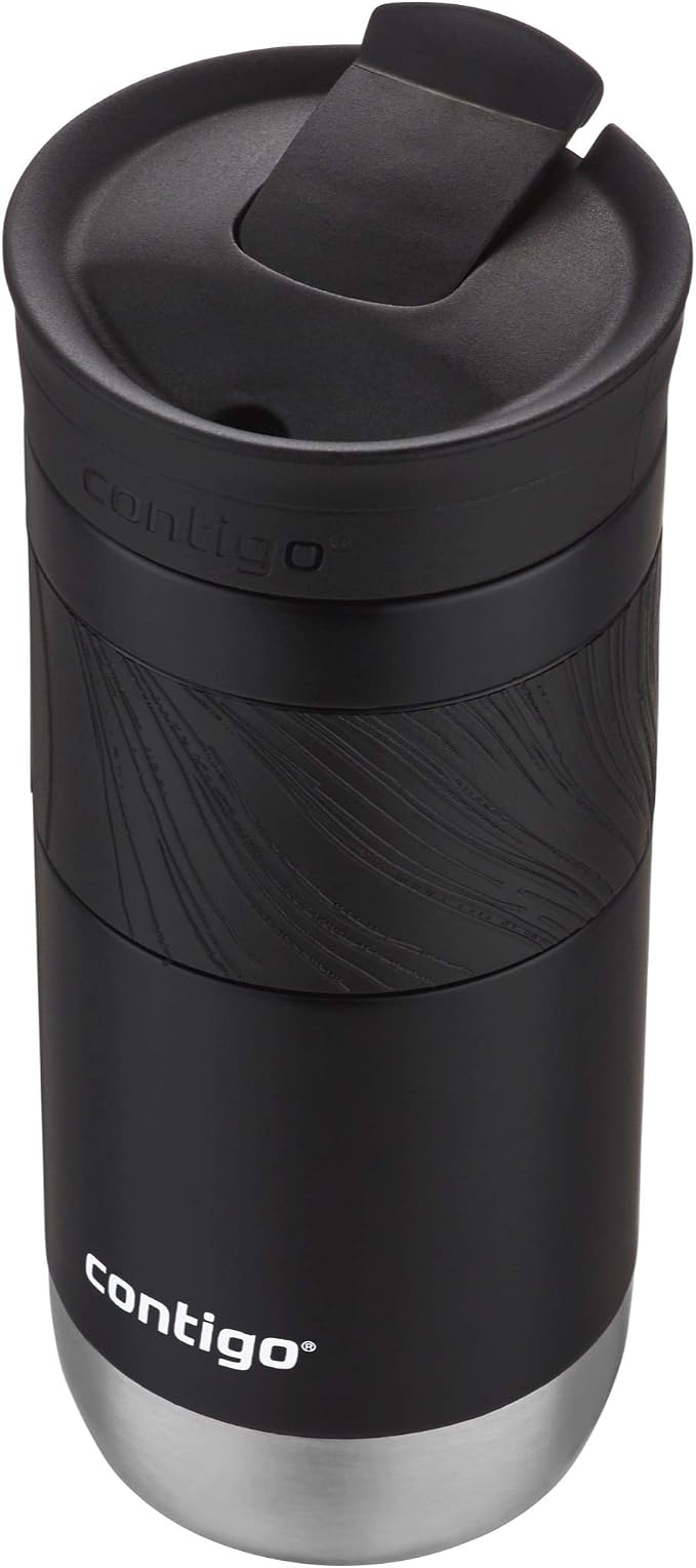 Contigo Byron Vacuum-Insulated Stainless Steel Travel Mug with Leak-Proof Lid Reusable Coffee Mug or Water Bottle BPA-Free 16oz Licorice Keeps Beverages Hot for 6 Hours or Cold for 12 Hours - Image 4