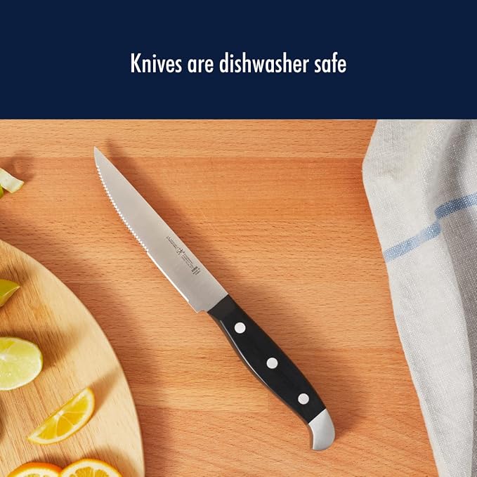 Henckels Statement 20-Pc Knife Set, Razor-Sharp, German Engineered, Brown | Informed by 100+ Years of Mastery. Effortless Cutting with Lightweight with Comfortable Grip, Dishwasher safe. - Image 10