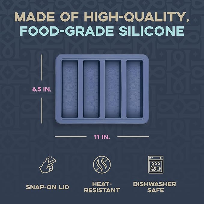 Magical Butter Silicone Non-Stick Tray – BPA-Free Mold for Easy Butter, Brownies, Granola & Chocolate Bars – Creates 8 Tbsp Sticks for Baking & Cooking