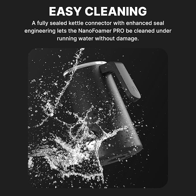 Subminimal NanoFoamer Pro Gen-2 – Revolutionary Hands-Free Microfoam Milk Maker for Cafe-Quality Foam, Coffee Bar Accessories for Dairy & Plant-Based Milk, Coffee Lover Gifts – US Plug Type