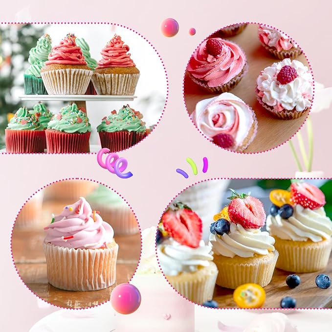 SNAIL GARDEN Silicone Pastry Bags Set - with Two-Color Icing Bags, 3 Sizes (12"+14"+16") Reusable Piping Bags, Frosting Bags with 11 Couplers+11 Frosting Bag Ties+5 Decorating Tips for Cake Cupcake