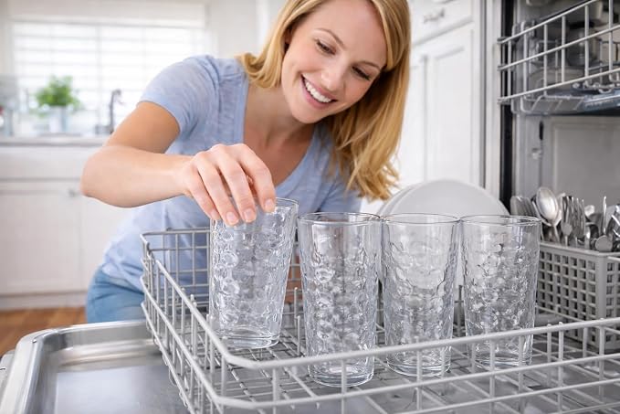 BOHEM'S Small Juice Glasses, Clear Glass Cups Tumblers, 7 Oz, Drinking Glassware for Orange Juice, Water, Milk, Coffee, Perfect for Tasting and Small Portions, Set of 4 (Style 2) - Image 9