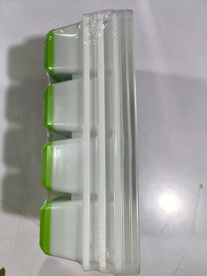 Ice Cube Tray with Lid, Alinana 3-Pack Upgraded Large Silicone Ice Cube Tray with BPA-Free Removable Lids, Easy Release Ice Mold for Cocktails, Whiskey, Juice (Green)
