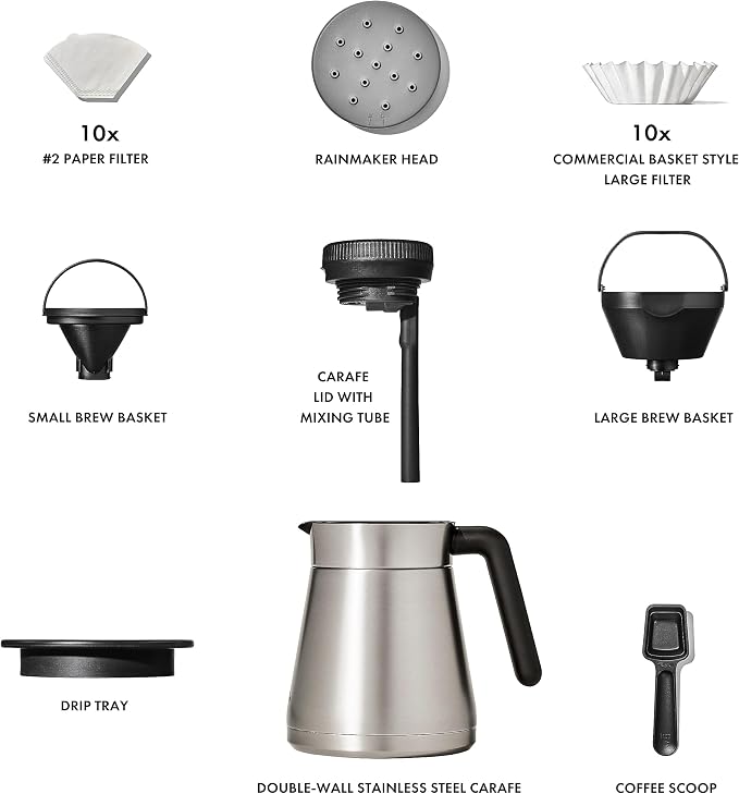 OXO Brew 12-Cup Coffee Maker With Podless Single-Serve Function,Silver - Image 8