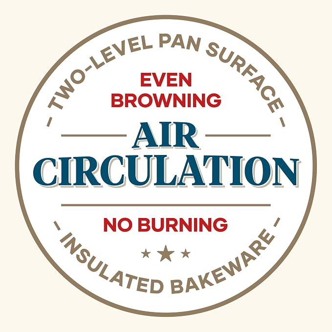 Farberware Golden Bake Nonstick Round Cake Pan Set, 2-Piece | Insulated Non Stick Round Cake Pan Set, Oven Safe to 450°F, Easy Release, Dishwasher Safe, in Gray - Image 6