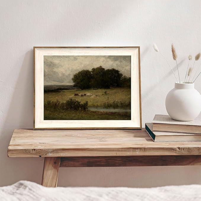 XOCUUI Unframed Canvas Wall Art Vintage Decor, Home Decor Vintage Landscape Oil Painting Canvas Wall Art Decorations for Living Room Kitchen Office Farmhouse Bathroom Decor, 11"x14" - Image 4