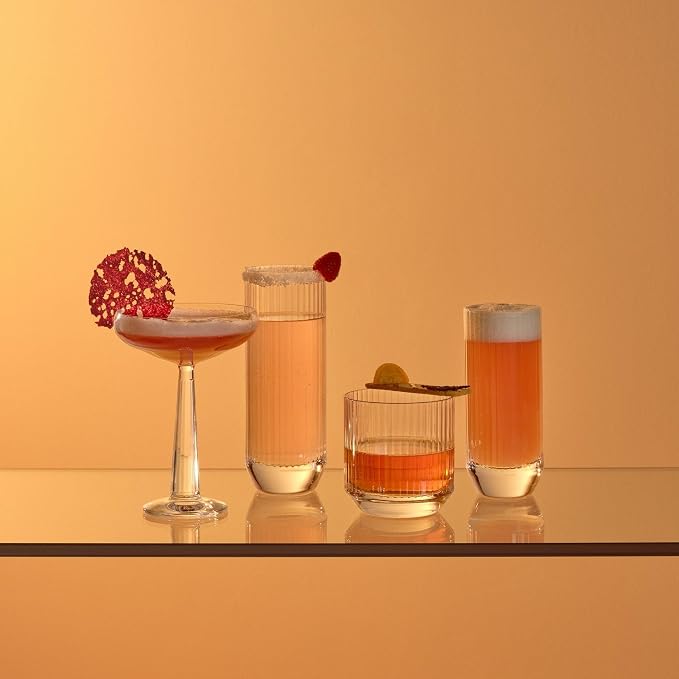 NUDE GLASS NUDE Whiskey Glasses Set of 4 SOF – 9.25 oz Lead-Free Crystal Old Fashioned Glass Big-Top - Image 7