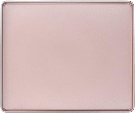 Non Stick Baking Pan Rose Gold Multifunctional Bakeware for Pizza and Bread 30.5x25.5cm - Carbon Steel Durable Tray by Pwshymi