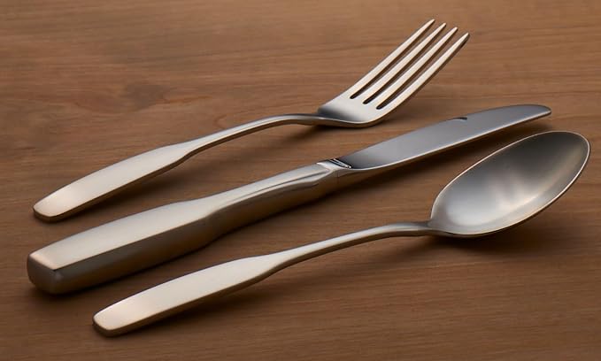 Oneida Paul Revere 5-Piece 18/10 Silverware Set for 1, Flatware | satin finish, dishwasher safe | includes knives, forks, and spoons | cutlery set for kitchen and dining - Image 4