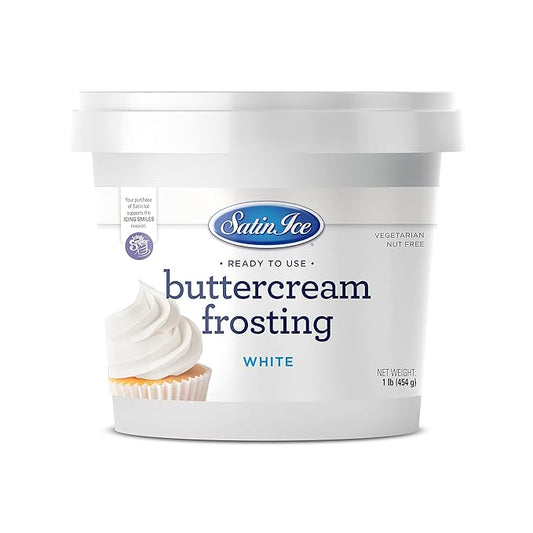 Satin Ice White Buttercream Frosting - 1lb - Pail