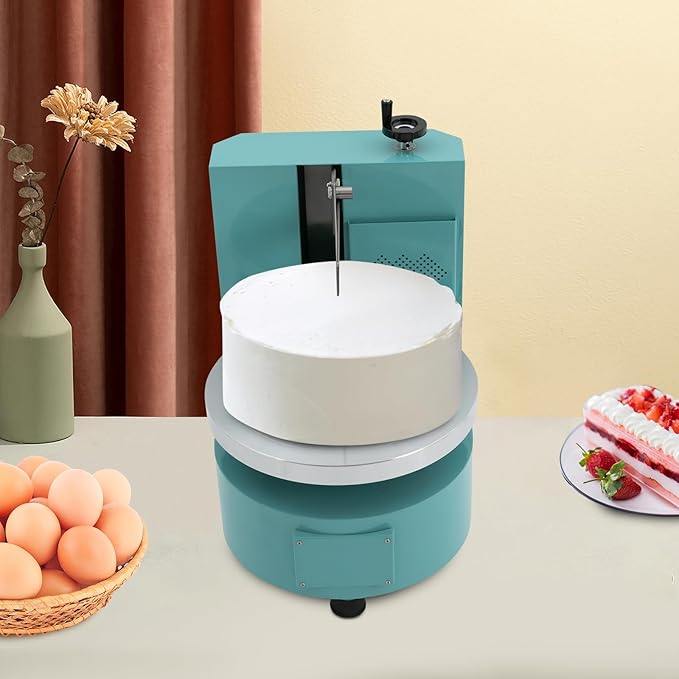 Cake Cream Spreading Coating Edge Smoothing Machine 110V 4-12Inch Cake Butter Cream Spreading Machine - Max Horizontal Scraper Height 4.72in