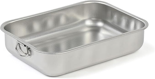 STEEL PAN - PLAT FOUR HAUT 40x28 INOX ANTI-ADH - STEEL PAN - FDS-008819 by Unknown