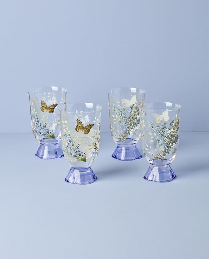 Lenox 897831 Butterfly Meadow Herbs Tall Tumblers, Set Of 4 - Image 2