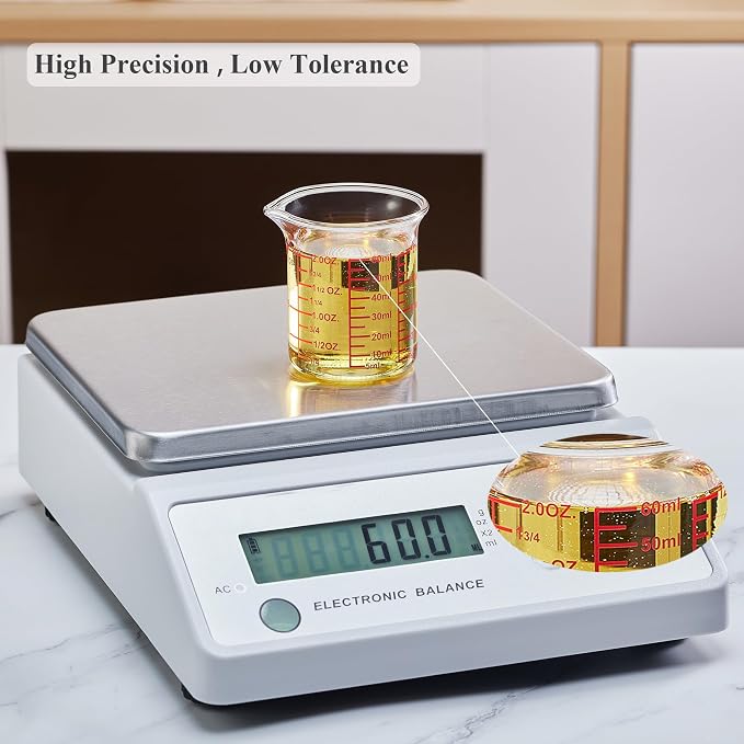 Ackers 4-Piece Glass Measuring Cup Set, Borosilicate Beaker Style Nesting Liquid Measuring Cups - Image 5