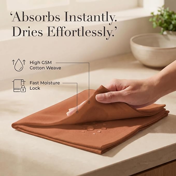 Urban Villa Cloth Napkins Cotton 20x20 (Set of 12) Rust - Image 3