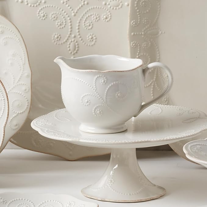 Lenox French Perle Sauce Pitcher, White - - Image 2